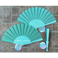 wachlarz plastikowy 23 cm - NOWOŚĆ - 3 kolory - zielony seledynowy - y_wachlarze_plastikowe_23cm_mat_odcien_zielony_seledynowy.jpg